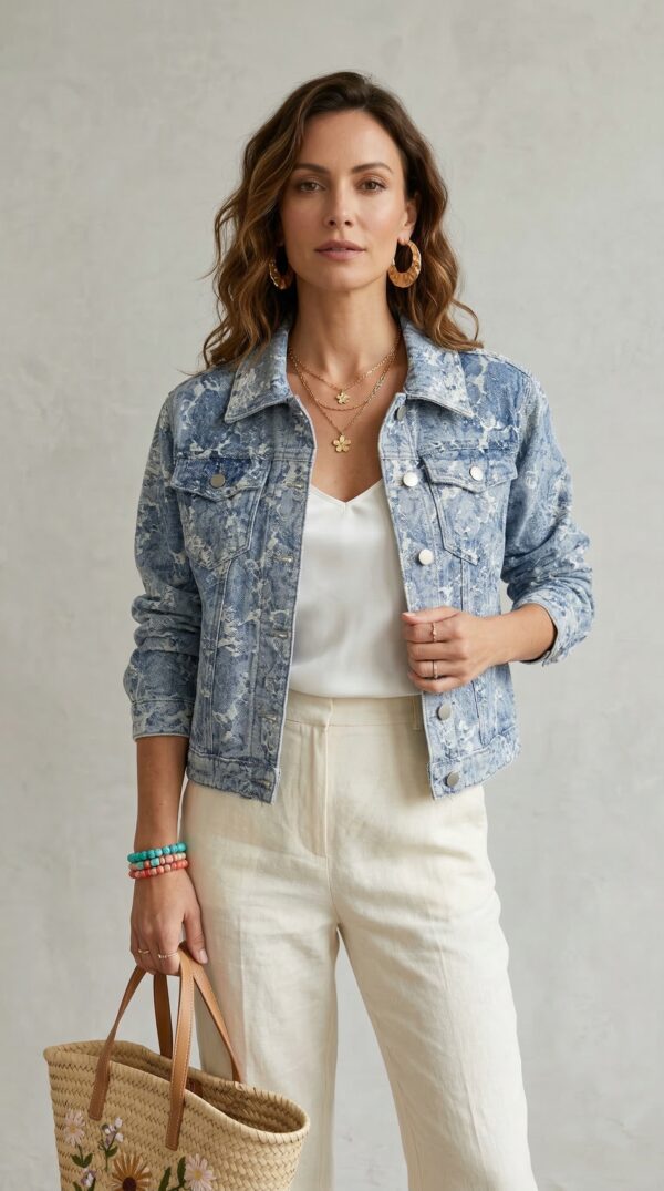 Giacca Jeans Graffio