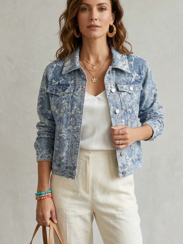 Giacca Jeans Graffio